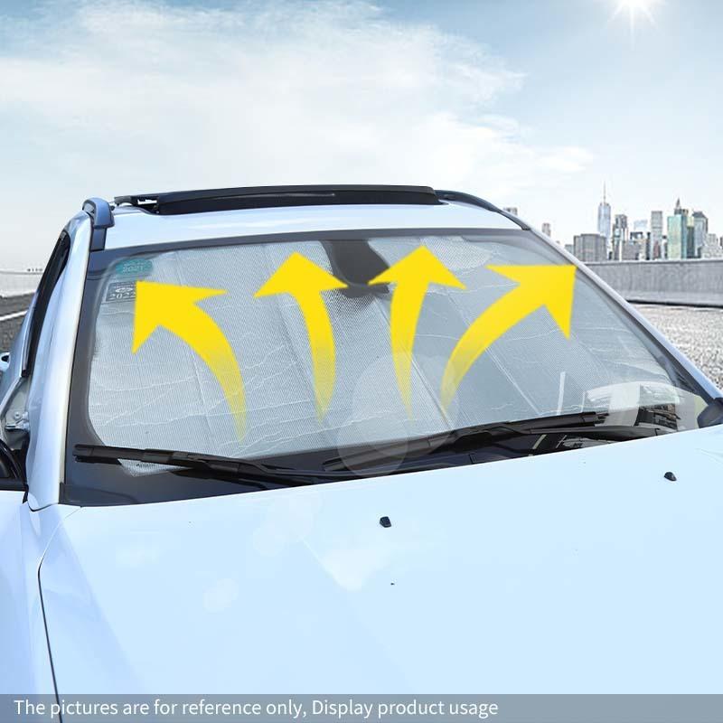 Car Front Windshield Sunshade Window Shade Foldable Sun Visor Cover Fit For Jeep Compass 2017 Up Car Interior Accessories,1 pc