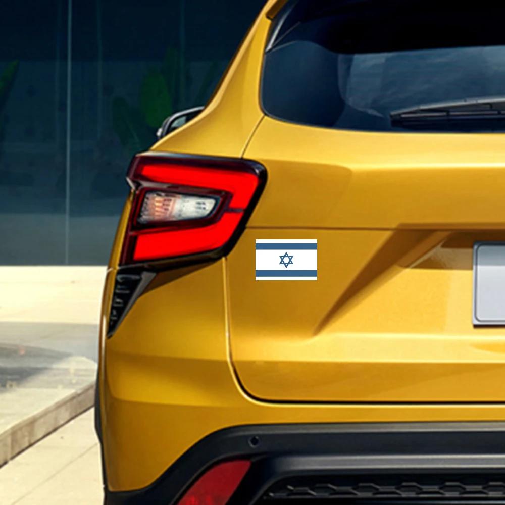 Flag of Israel Stickers Car Window Various Size Israeli Decor Vinyl Decals Accessories For Toyota Honda Daihatsu Peugeot Nissan