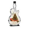 Santa Claus Christmas Guitar Shaped Decanter Snowman Xmas Tree Guitar Liquor Storage Bottle Ornaments Clear Glass Bottle