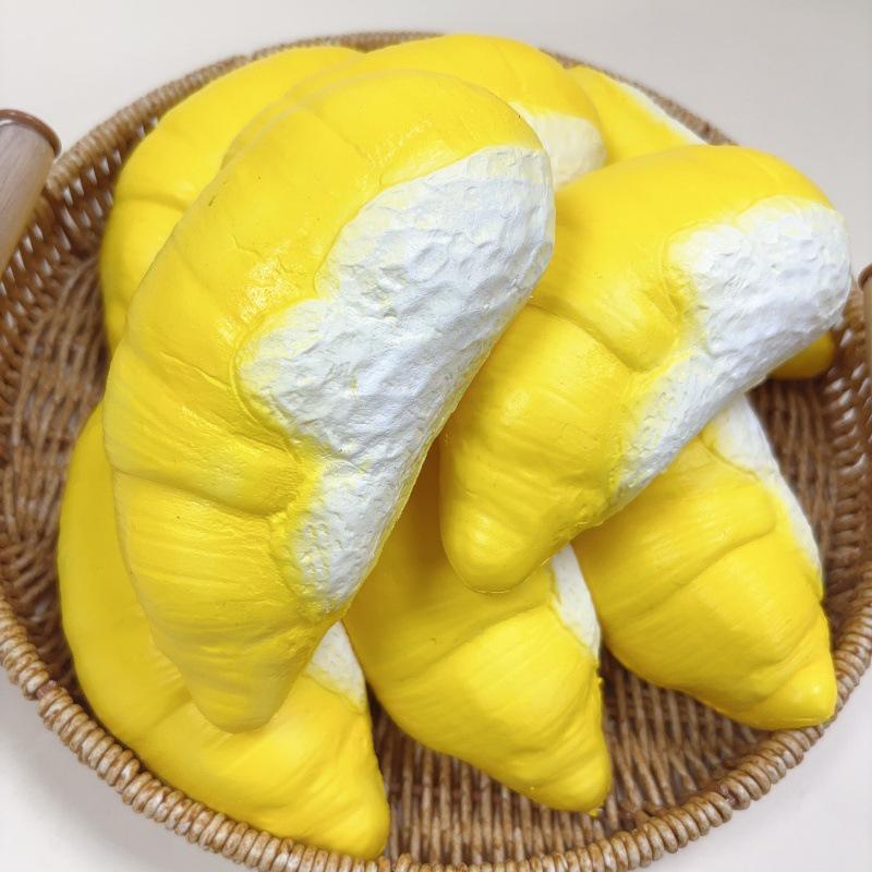 Xiaohongshu & Douyin Inspired Slow Rebound Toast Durian Squeeze Toy - Cute Stress Relief Venting Toy