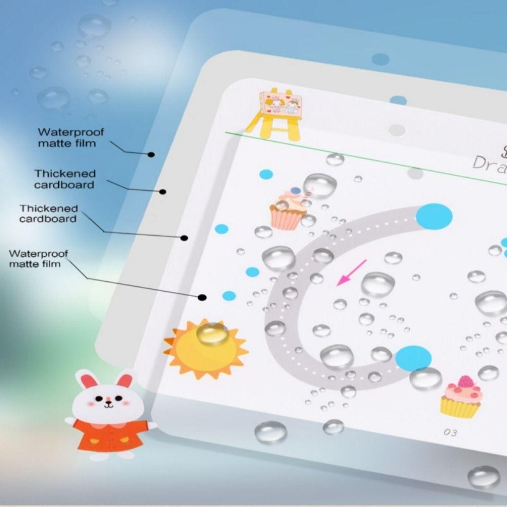 Reusable Magical Tracing Workbook Erasable Pen Control Training Book  Kids Practice