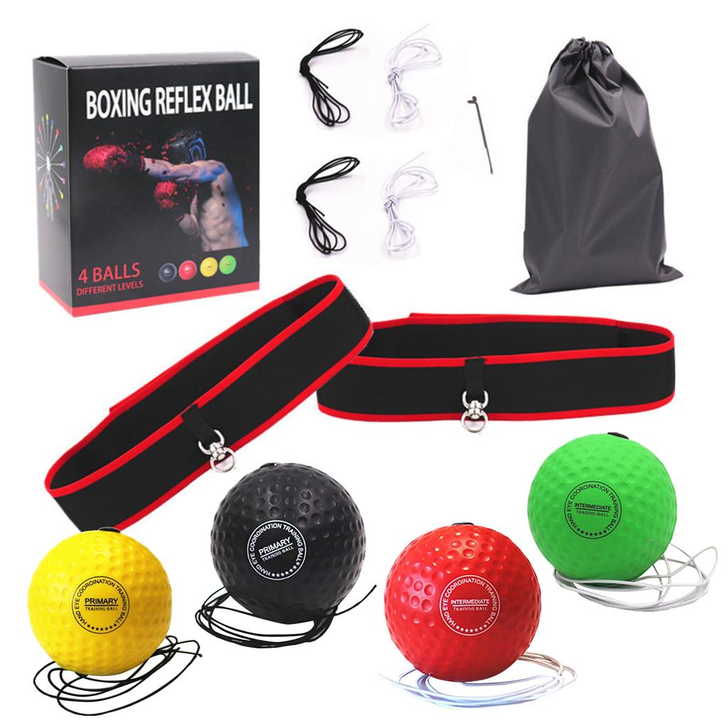 Boxing Reflex Ball Head-mounted Fighting Speed Sanda Training Boxing Reflex Ball Home Fitness Exercise Boxing Equipment Accessor
