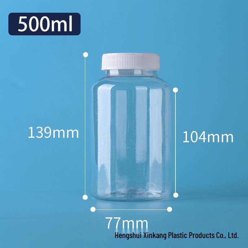 In Stock 30ml Transparent Wide-Mouth PET Plastic Bottle for Liquids or Solids