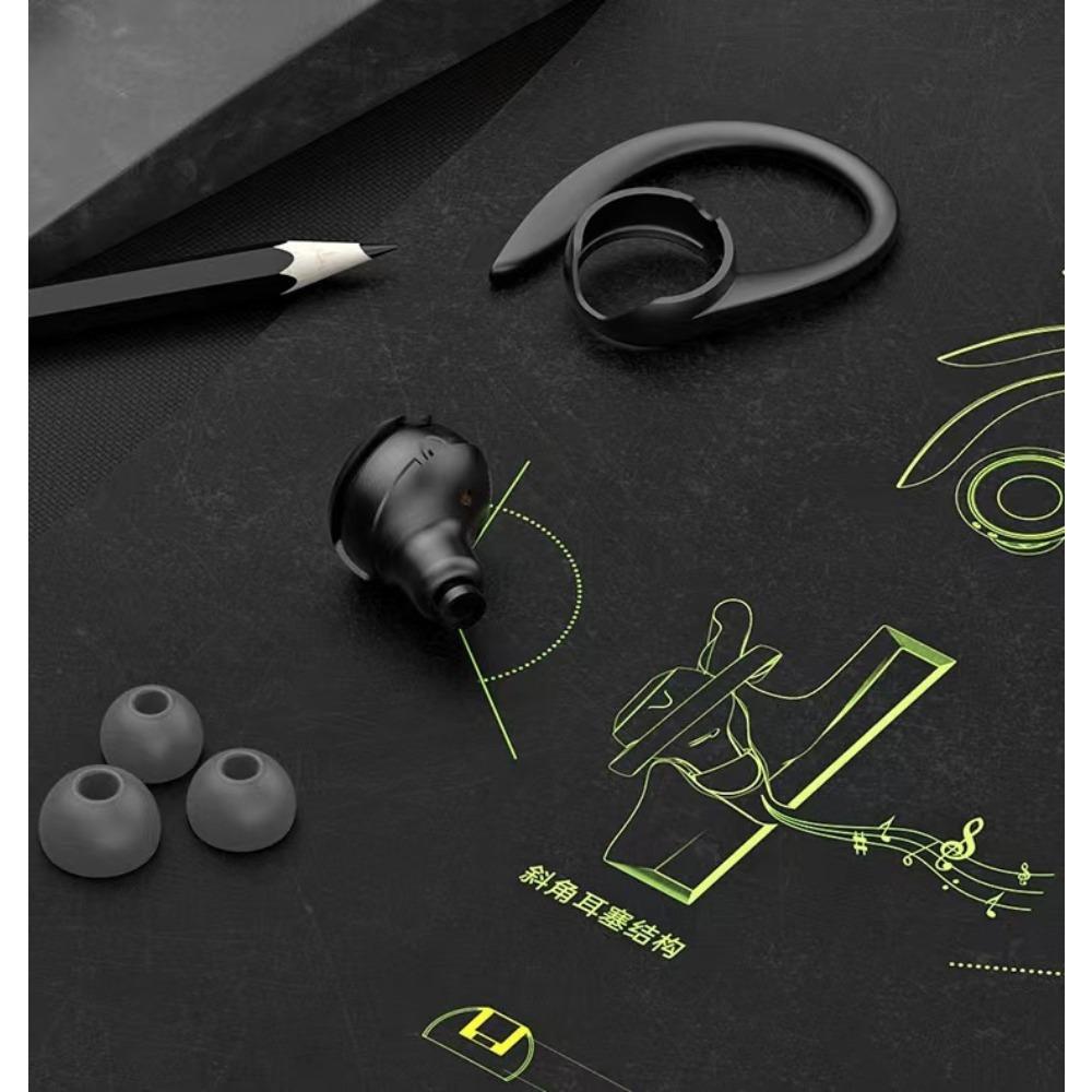 Ny Bluetooth-oppgradert versjon av kjørende Bluetooth-hodesett Ekte trådløs støyreduksjon og semi-i-øret sportshodesett