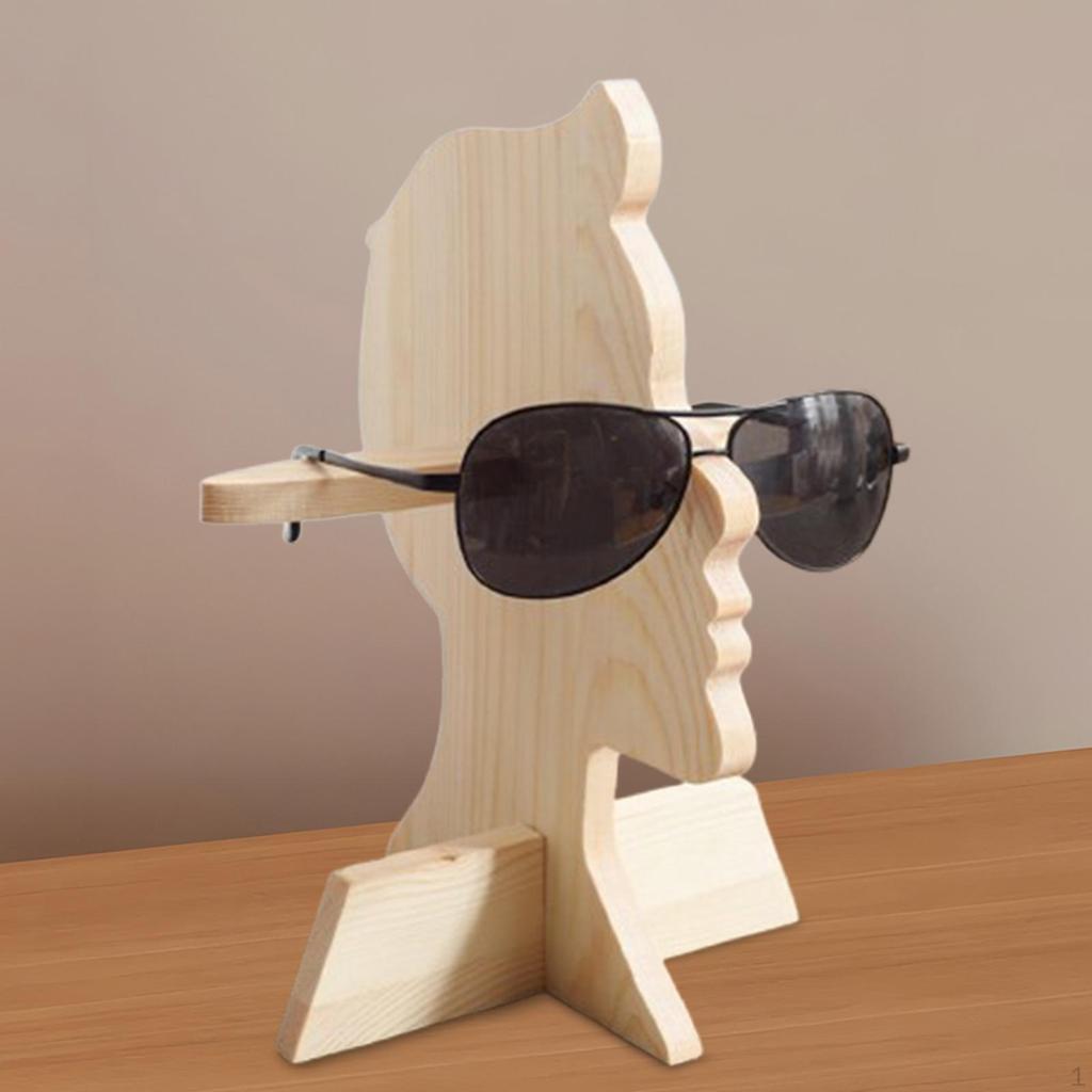 Wooden Eyeglass Holder Display Stand,Sturdy Creative Sunglasses Rack Eyewear Stand for