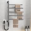 Digital Electric Heated Towel Rail Rotating Water Towel Radiator Aesthetic Bathroom Towels Heater Wall Mounted Towels Dryer