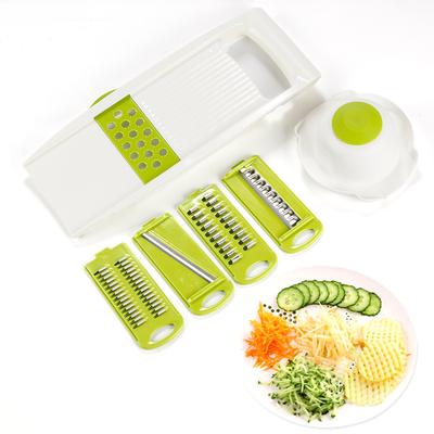 7 teile/satz Gemüse Obst Kartoffel Mandoline Slicer Peeler Dicer Cutter Chopper Reibe Gemüse Cutter Küche Zubehör Werkzeuge
