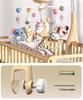 Newborn Crib Mobile: Rotating Music Rattle Toy for Babies 0-3 Months, Suitable for Crib or Stroller
