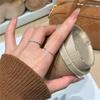 PANJBJ 925 Sterling Silber Zirkon Geometrie Ringe für Damen Extrem Feiner Minimalismus Büro Vielseitiger Schmuck Geschenk Dropshipping