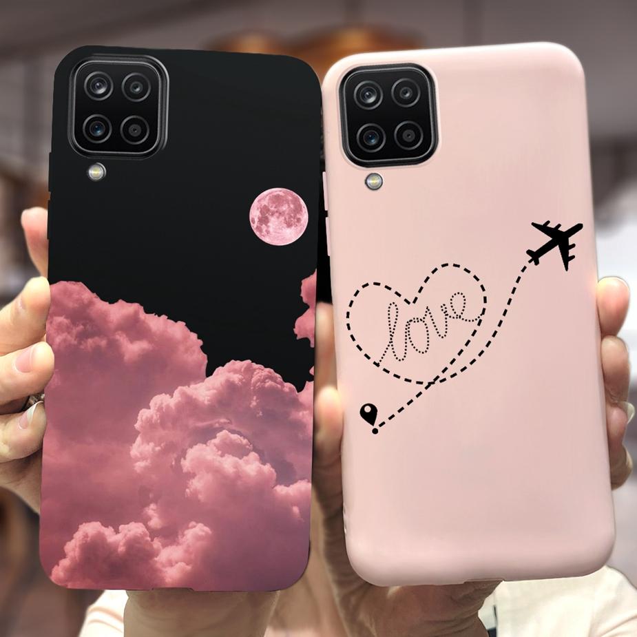 Für Samsung Galaxy A12 Hülle M12 F12 Cue Süßigkeiten Bemalte Abdeckung Weiche Silikon Handyhülle Für Samsung A12 M 12 GalaxyA12 Coque Bumper