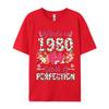 Unisex Clothing 44 Years Old Gifts 44th Birthday Made In 1980 Tshirts Geek New Coming Design T Shirt Combed Cotton Unisex Tshirt
