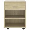 vidaXL Rollschrank Sonoma-Eiche 46x36x59 cm Holzwerkstoff