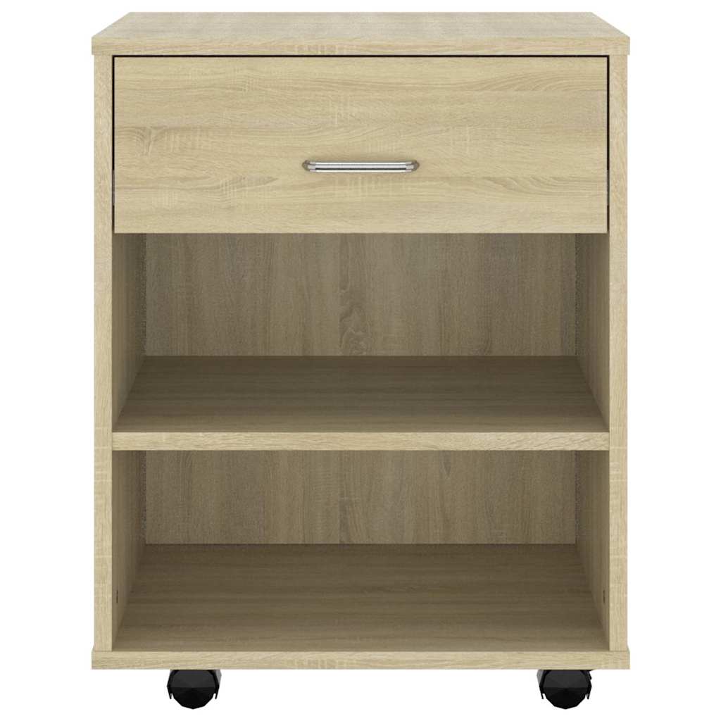 vidaXL Rollschrank Sonoma-Eiche 46x36x59 cm Holzwerkstoff