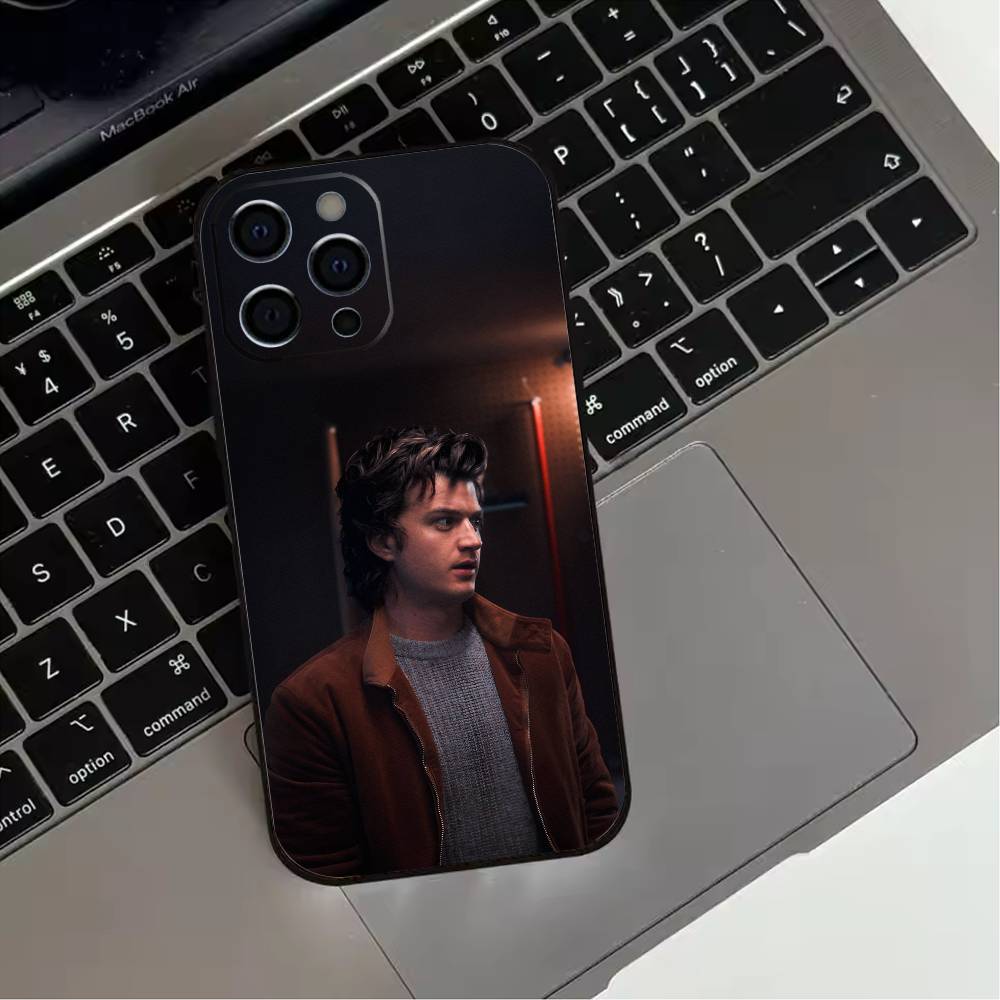 COOL S-Steve H-Harrington  Phone Case For iPhone 17,16,15,14,13,12,11 Plus,Pro Max,XS,Soft Silicone Black Cover