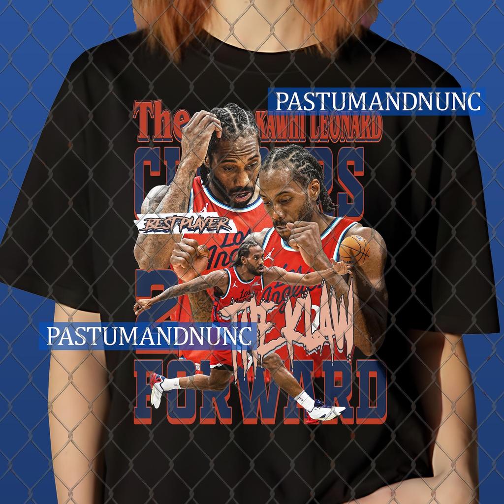 Retro Kawhi T-Shirt Leonard Tee BasketBall DTG Print Graphic Shirt Gift Unisex Youth Design Wear Bestseller 90S Limited Vintage Bootleg