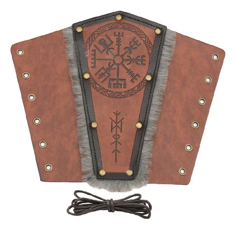 PU Arm Protectors Masquerade Party Dress Up Arm Guard Embossed Totem Arm Bracers Roleplaying Costume Armwear