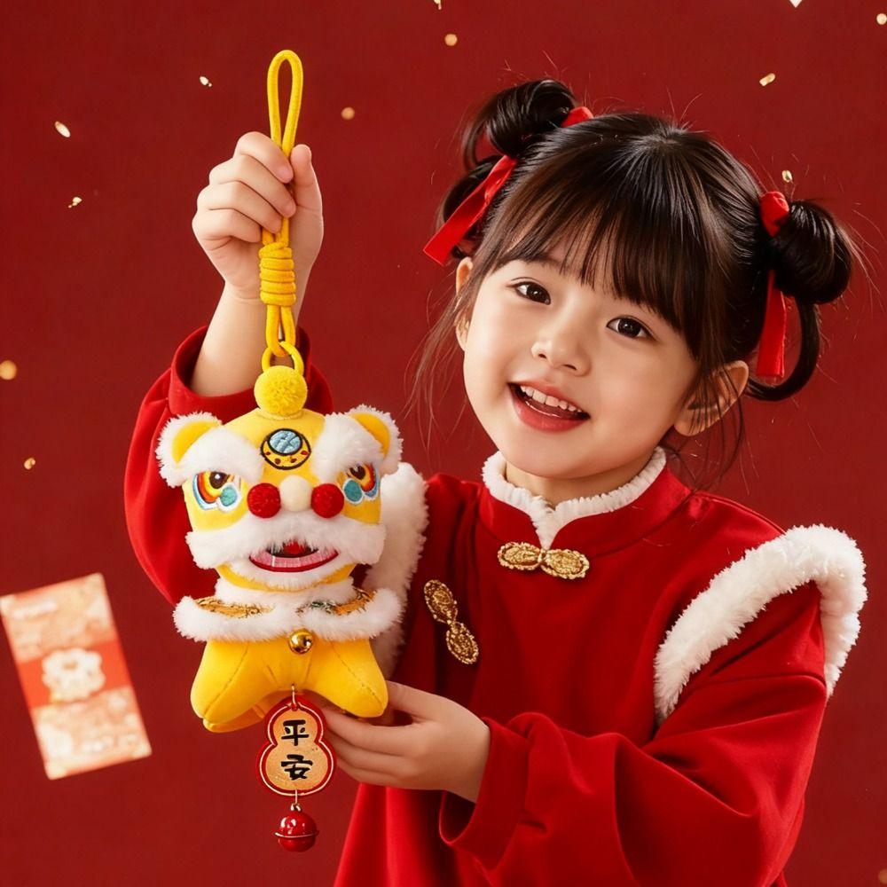 Cartoon Löwentanz Anhänger Glückszeichen Chinesisches Neujahrsgeschenk Frühlingsfest 2026