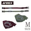 AVIREX Collar with Red Avirex Dog Pet Outing Training Walking Outdoor Training Adjustable MA-1 Scarf, (M) Collar, Collar, Accessory, Accessory,