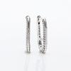Gold-Plated Zircon Shining Link Stud Earrings - Light Luxury European & American Style, Perfect Birthday Gift for Girls