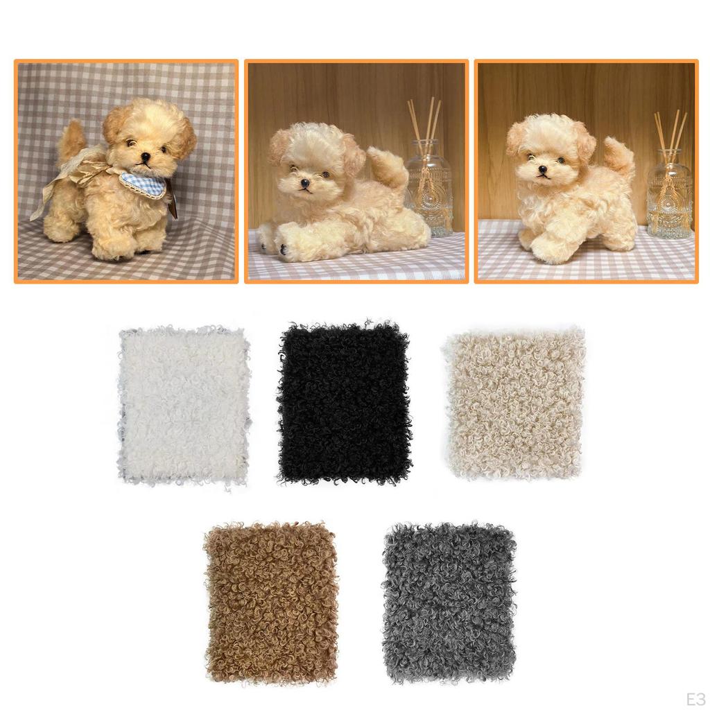Curly Artificial Faux Cloth Fleece for Coat Upholstery Blanket Home Decor Doll Puppet Hair
