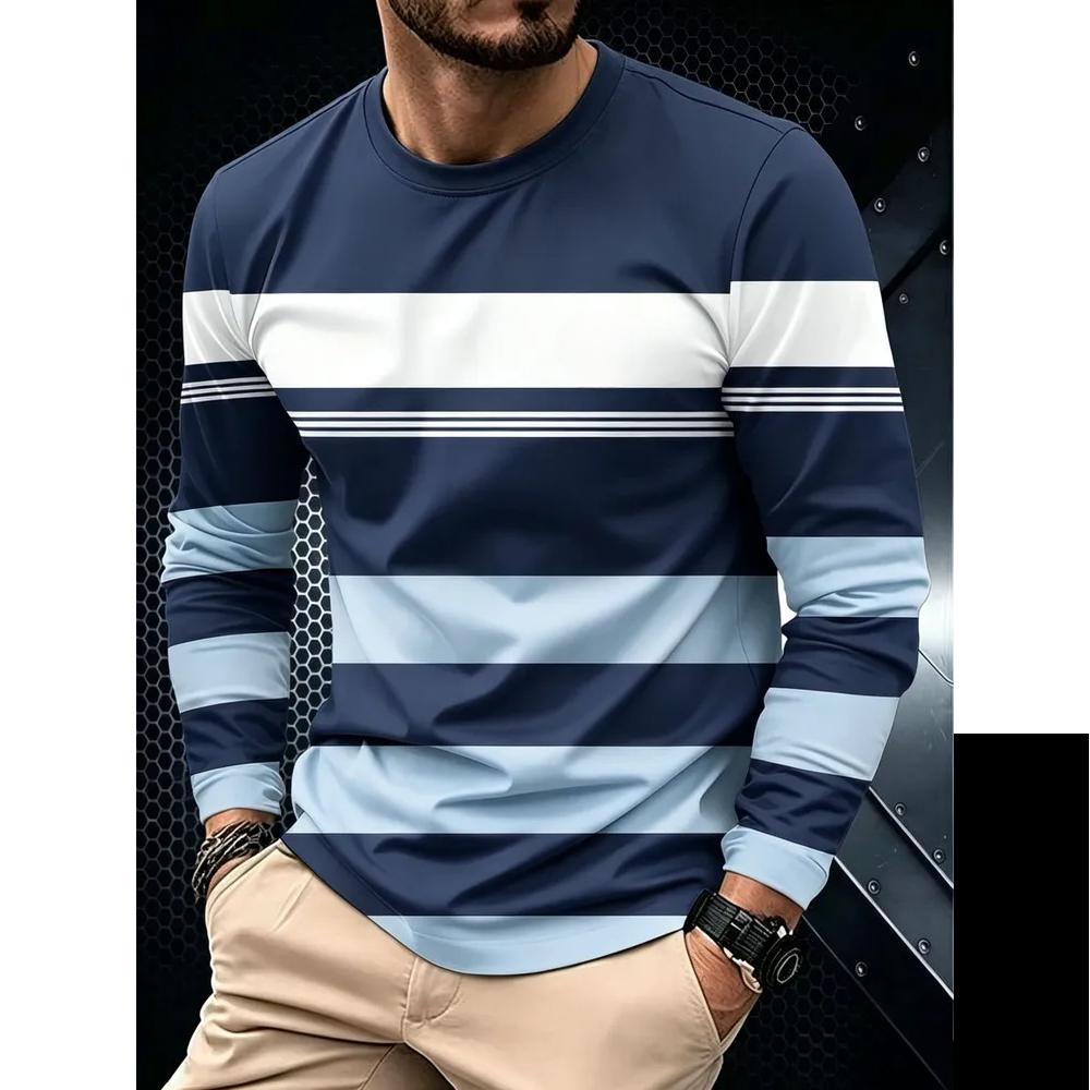 Casual Ademende Heren Lange Mouwen Comfortabele Veelzijdige Pullovers Lange Mouwen Heren