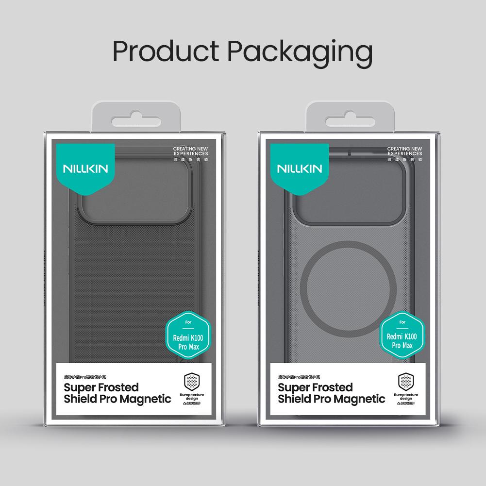 NILLKIN Magnetic Case For Redmi K100 Pro Max Built-in Magnet Airbag Bumper Shockproof CA4002