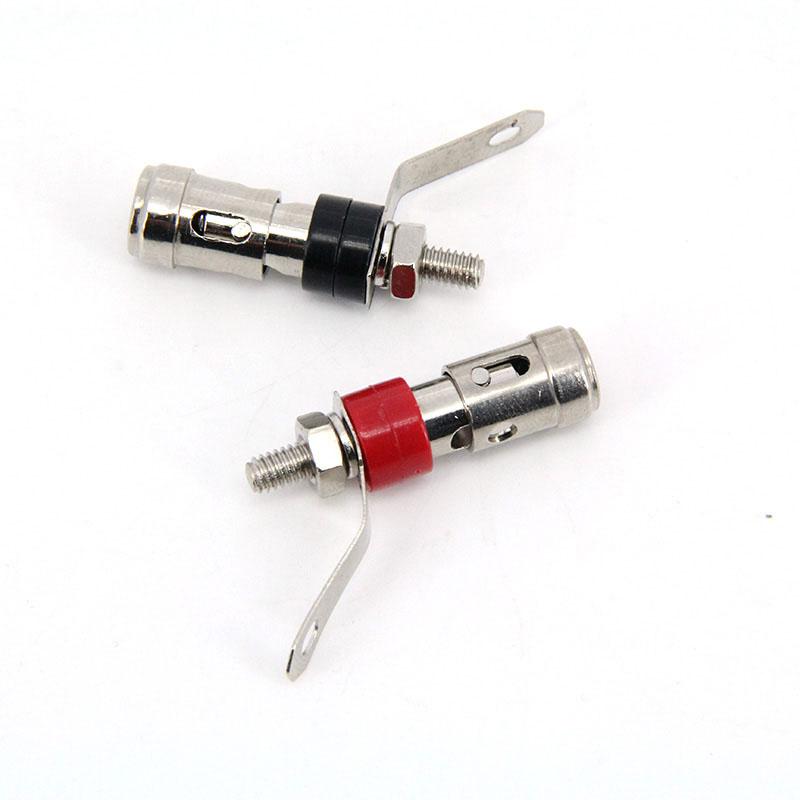 33mm 40mm metal Terminal cu arc de tip push Amplificator difuzor cu arc Auto-blocare priză de alimentare Mufă de tip push pentru cablu audio