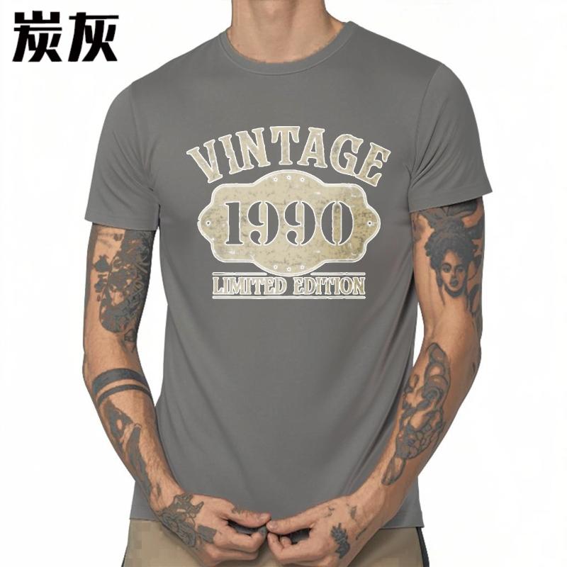 Neu eingetroffen Für sie Baumwolle Kurzarm T-Shirt Mode Vintage 1990 Limitierte Edition Alltags Jungen T-Shirt Komfort T-Shirt