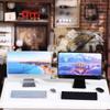 [J]Dollhouse Mini Laptop Computer Keyboard Mouse Kit Dollhouse Office Study Room Decor Accessories Micro Scene Pretend Play Toys