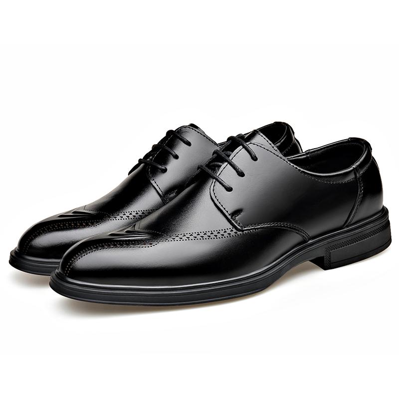 Herrskor för alla säsonger Läder Hållbara Bekväma Att bära för dagligt bruk Hållbart material med god kvalitet