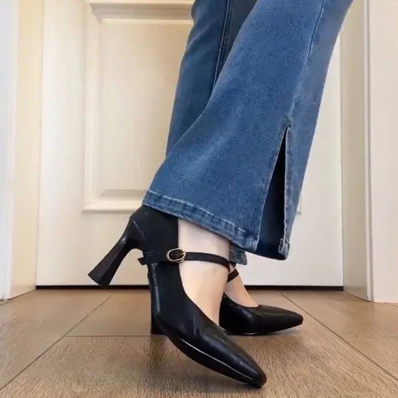 Office Designer Lady Mary Jane Shoes Women Pumps Shoes Fashion Shallow Slip on Spring Autumn Wedding Party Shoes Zaptos Mujer