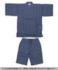 Jinbei Japanese summer Day Plus Seersucker Weave Simple Thin Stripes x [KYOETSU] Men's (traditional wear) - Father's Gift, Sizes, Stylish, Cotton, (L,