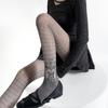 Women's Vintage Lace Jacquard Fishnet Tights with Irregular Floral Pattern Pantyhose for Party Nightclub or Date Outfits