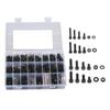720pcs M3 M4 M5 M6 12.9 Grade Hex Socket Head Cap Screws Bolts Flat Washers Nuts