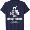 It's Not Dog Hair German Shepherd T Shirt  Vintage Washed Streetwear Top For Everyday Wear Slightly Versatile Comfortable