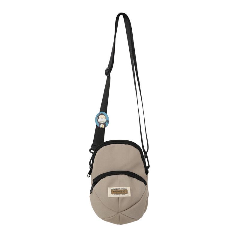 Unisex Japanese Style Mini Crossbody Shoulder Bag - Versatile Casual Phone Backpack хаки