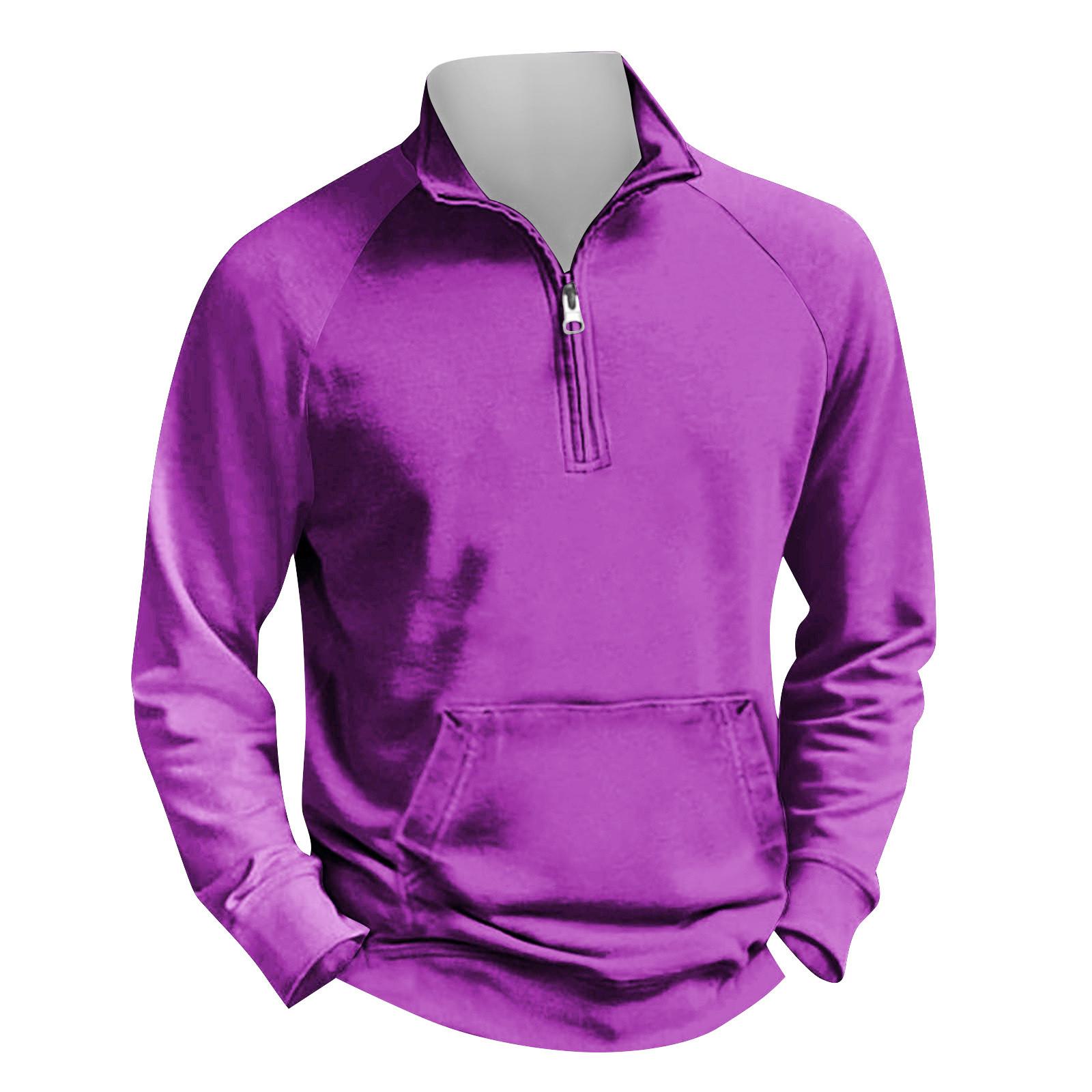 

Мужская уличная винтажная модная спортивная футболка с v-образным вырезом и длинным рукавом XXXXL фиолетовый