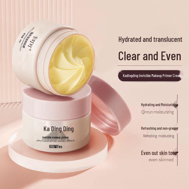 Kadingding Invisible Primer Sticker: Hydrating, Lightweight, Even Tone, Concealing Face Cream Kadingding Invisible Makeup Primer Cream