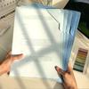 5pcs/set Clipboard File Folders Plastic File Organizer Useful Sorting Storage Bag  Stationery