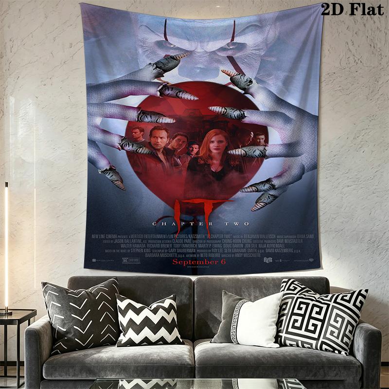 Horror Movie Characters Tapestry Tapestry Background Cloth Wallmounted Wall Covering Decoration Christmas Gift Homestay Soft Decoration Tapestry