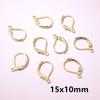 30pcs No Fade Stainless Steel French Lever Earring Hooks Clips 14x12mm 15x10mm DIY Earwire Earrings Jewelry Findings Accessories