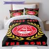 Aberdeen Logo Bedding Quilt Set Quilt Cover Pillowcase Home Decoration Birthday Gift (1 * Duvet Cover + 2 * Pillowcase, Without Core)