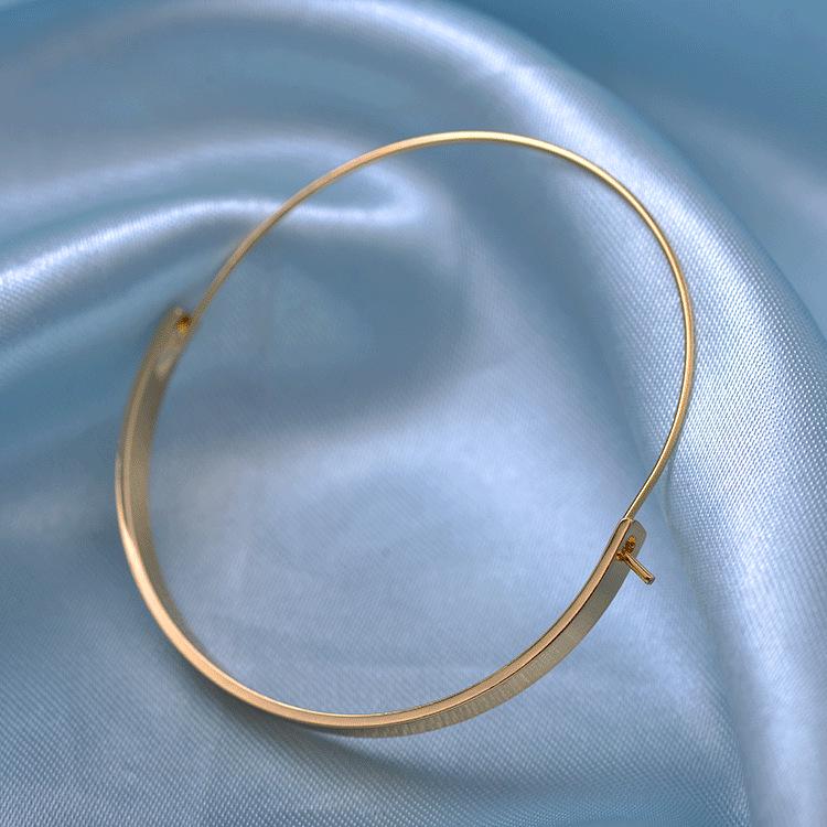 Šik geometrické náušnice v polokruhu: Evropský a americký styl, elegantní a všestranný