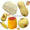 Crunchy Caramel Pudding Stress Ball Fidget Toy Crispy Peanut Squeeze Ball Round Blocks Filled ASMR Anti Stress Toys for Adults