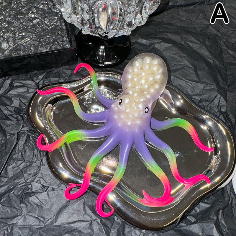 Children'S Squeeze Sea World Octopus Decompression Toy Gift Simulation Model Can Be Stretched Decompression Vent Novelty Toys