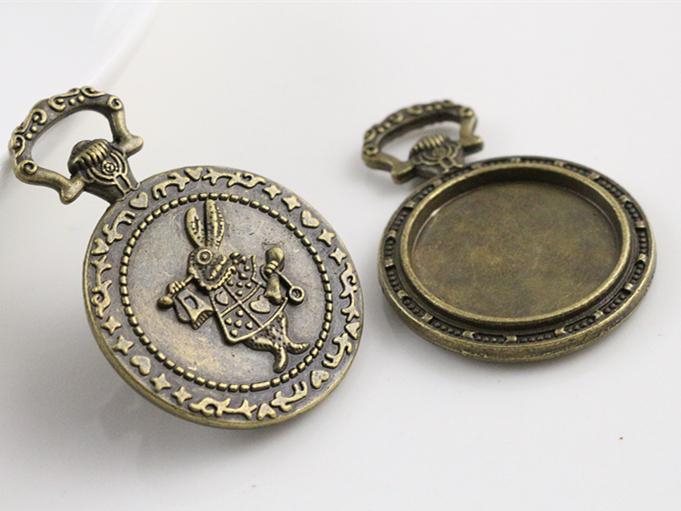 5pcs 20mm Inner Size Antique Silver Plated And Bronze Fashion Classic Style Cabochon Base Setting Charms Pendant