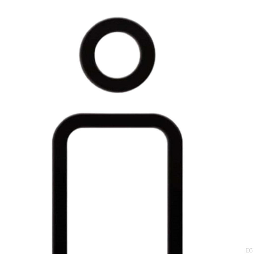 Znak Toaletowy 3D, Prosta Akrylowa Dekoracja Ścienna, Znak do Parków, Restauracji, Centrów Handlowych