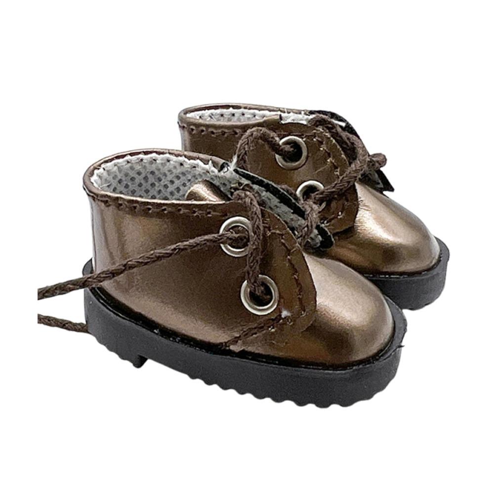 

4.5cm Chubby Shoes Handmade Cotton Doll Shoes Fashion BJD Doll Shoes Cotton Doll коричневий