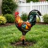 Realistic Acrylic Animal Yard Stake, 2D Flat Chicken Goose Bird Bunny Garden Sign for Pathway, Patio, Lawn Outdoor