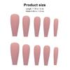 100Pcs Matte Long Coffin Fake Nails Ballerina Shape Full Cover False Nails Extra Long Press on Nail Tips for Elegant Manicure